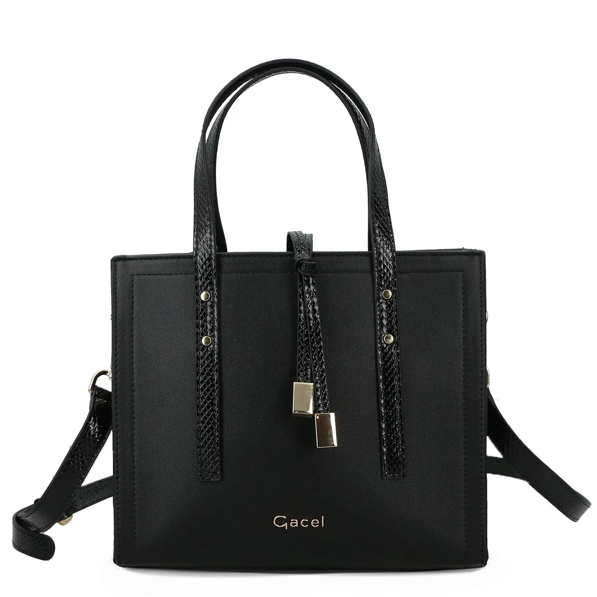 GACEL - Cartera - Dos Asas Pequeña - Gacel - Negro
