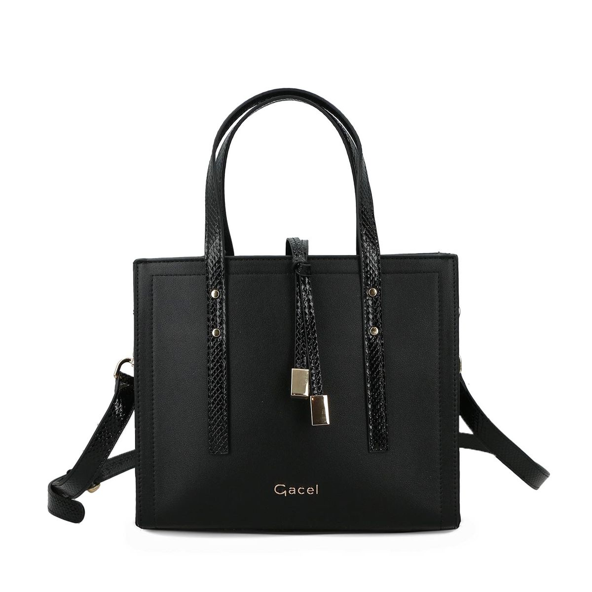 GACEL - Cartera - Dos Asas Pequeña - Gacel - Negro