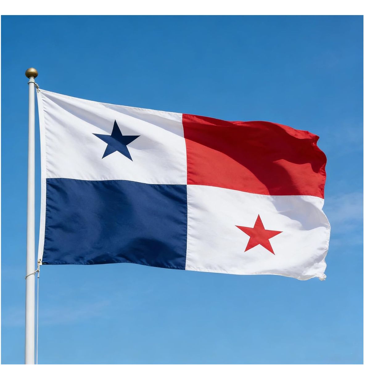 GENERICO - Bandera de Panamá de 150cm x 90cm de Poliéster