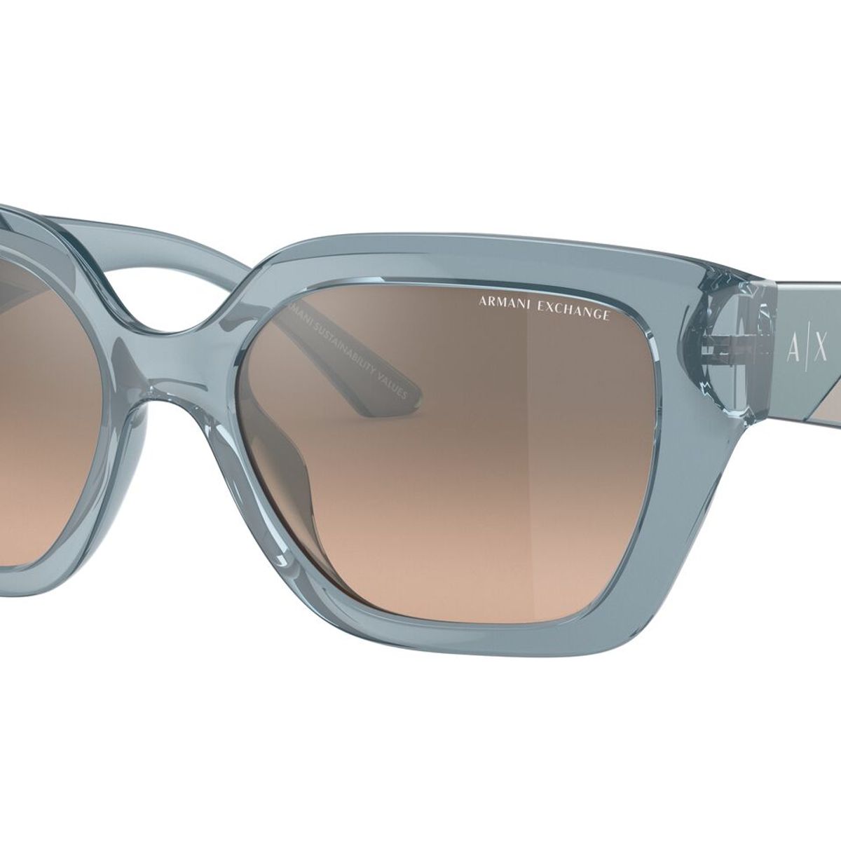 ARMANI EXCHANGE - LENTE DE SOL ARMANI EXCHANGE  AX4125SU 82408Z - Azul celeste transparente brillante
