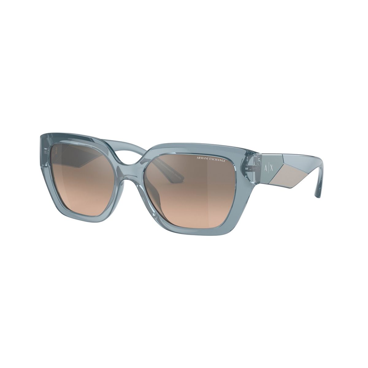 ARMANI EXCHANGE - LENTE DE SOL ARMANI EXCHANGE  AX4125SU 82408Z - Azul celeste transparente brillante