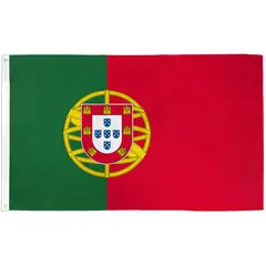 GENERICO - Bandera de Portugal de 150cm x 90cm de Poliéster