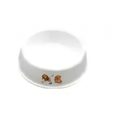 GENERICO - Comedero/Bebedero Para Perros Grandes - 24 cm - Color Blanco - Plástico No Tóxico