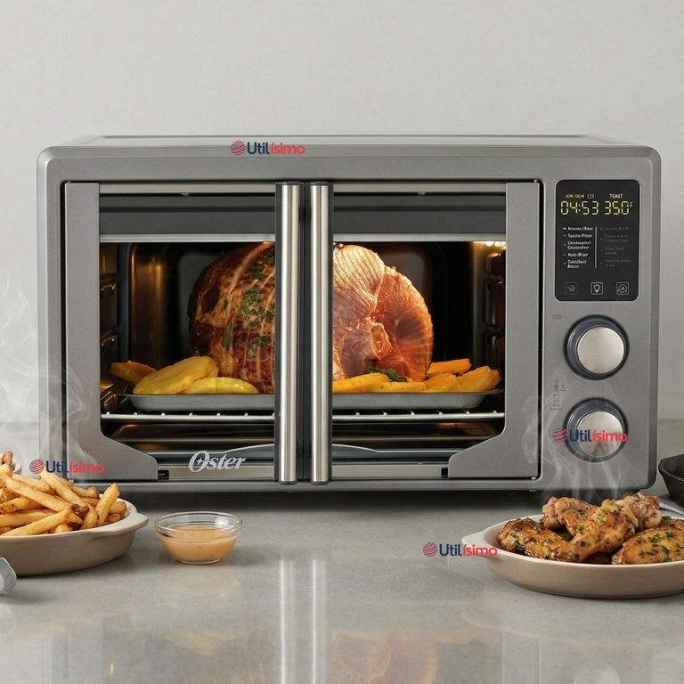 Horno con freidora de aire digital Oster® de 42 litros, puertas francesas, TSSTTV42FDDAFNS 1700W