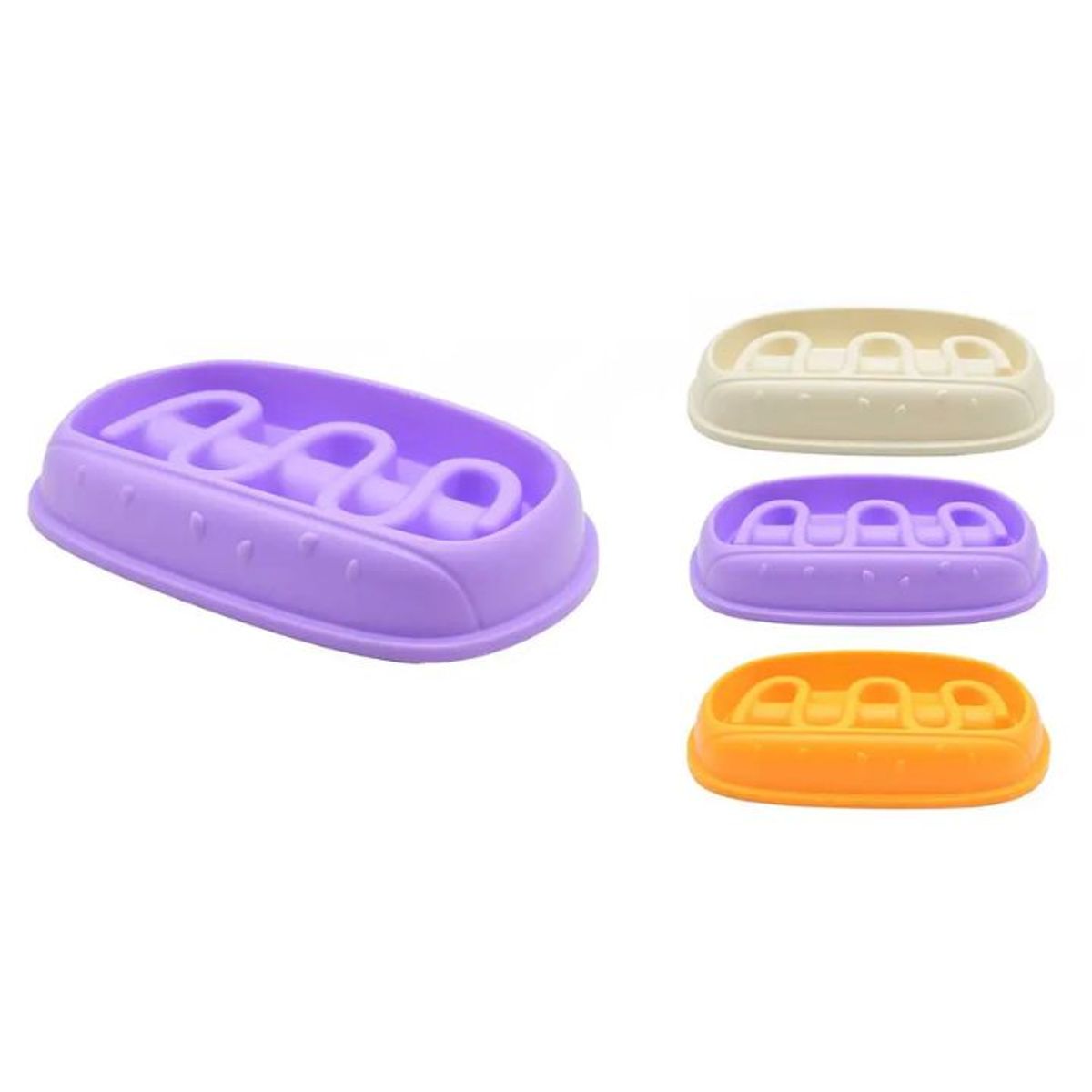 GENERICO - Comedero Bowl Extra Grande Para Perros - 25cm - Plástico No Tóxico - Colores Aleatorios