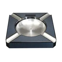 R24 - Cenicero Puros Fibra Carbono con Cortador Metal