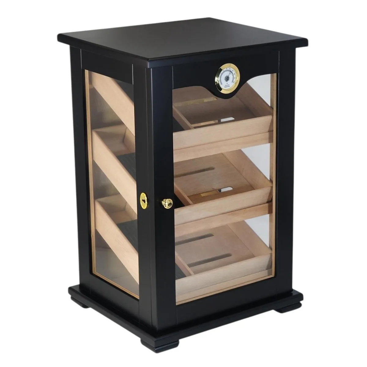 R24 - Gabinete Humidor 150 Puros Negro Mate
