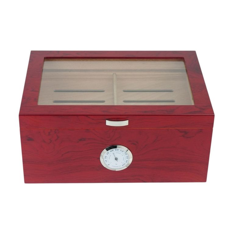 R24 Humidor 100 Puros Bubinga MDF con Bandeja