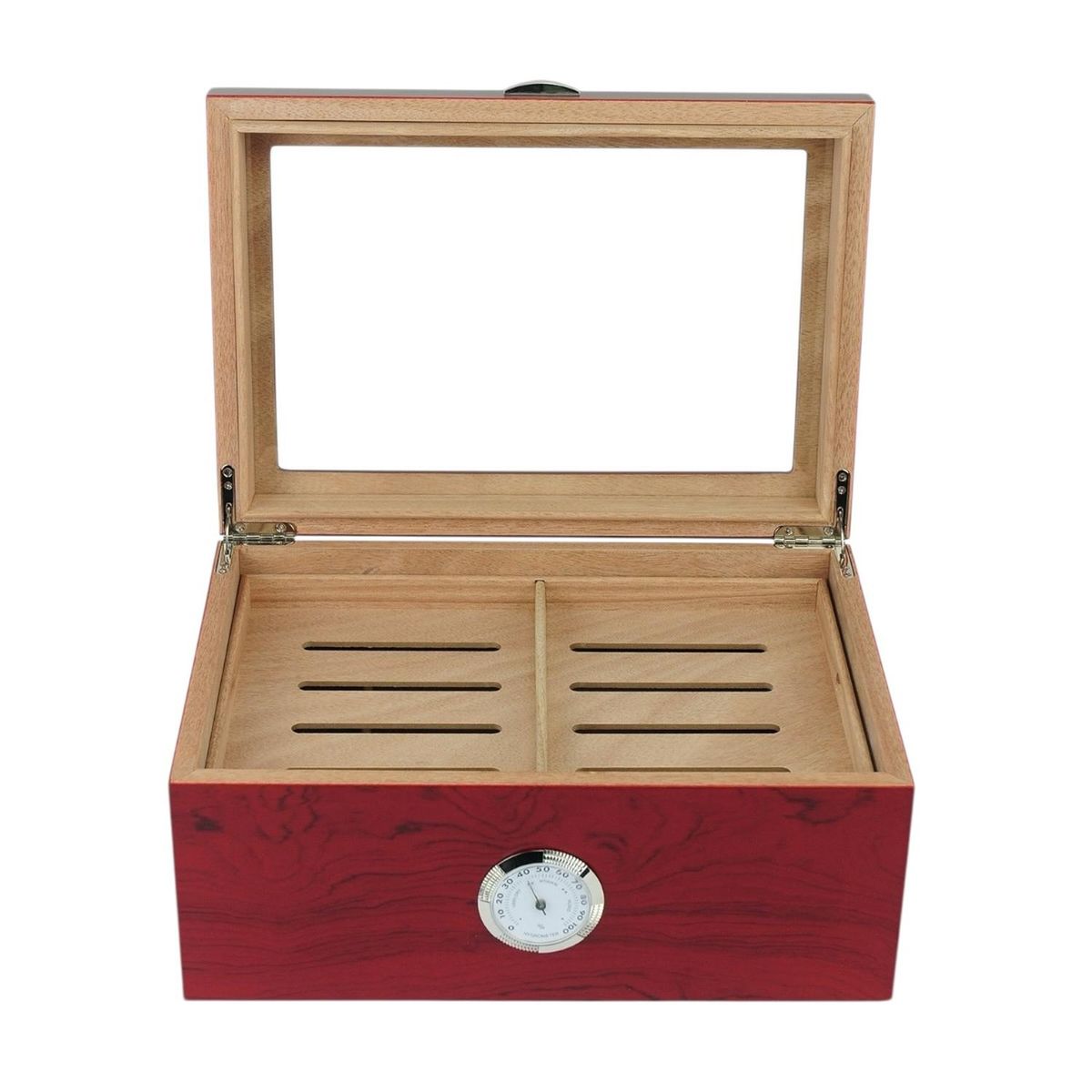 R24 - Humidor 100 Puros Bubinga MDF con Bandeja