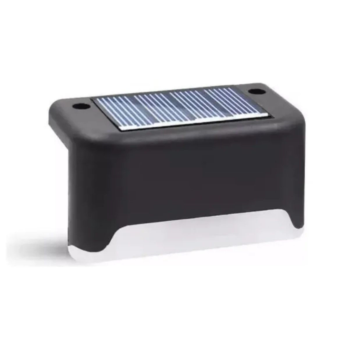 GENERICO - Luces Solares 4pk LED Jardín IP55 Negro Escaleras y Muros BELUG