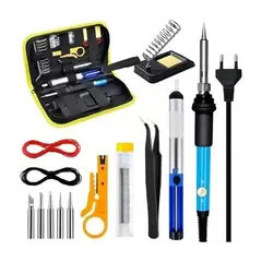 GENERICO - Kit Soldadura Eléctrica Cautín Lápiz Bisutime 60W Regulado BELUG