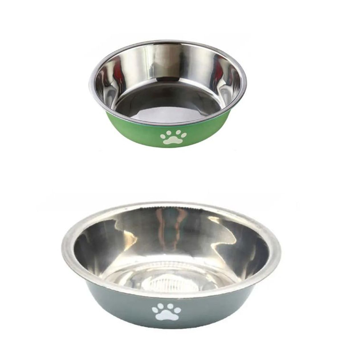 GENERICO - Comedero De Metal Para Mascotas - 14 cm - Acero Inoxidable / Metal Reforzado Colores Surtidos