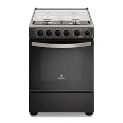 MADEMSA - Cocina a Gas 4 Platos Horno Vapor y Temporizador FM4TPC Negra