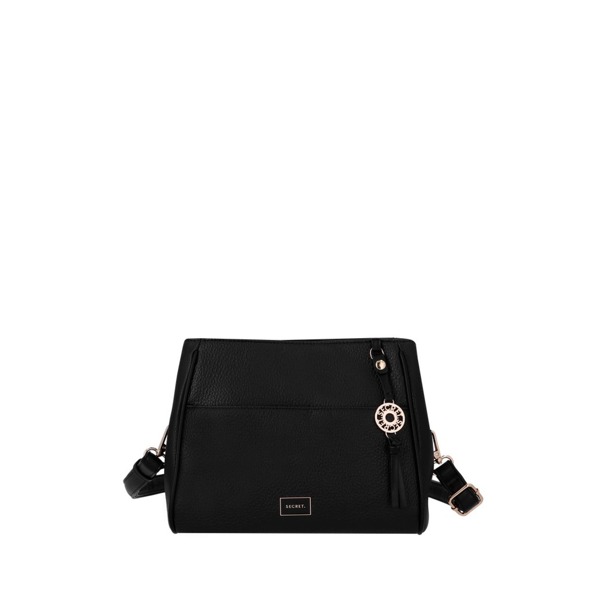 SECRET - Cartera Bandolera Secret Boston Mediana Negra ST6