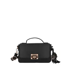 SECRET - Cartera Bandolera Cork Pequeña Negra ST6