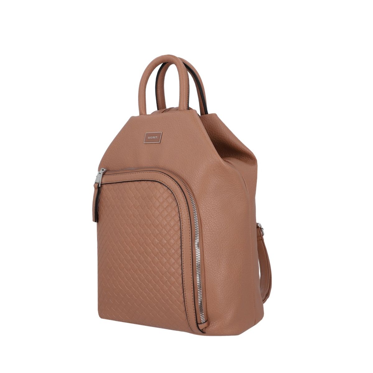 SECRET - Mochila Mujer Secret Oviedo Grande PVC Café ST6