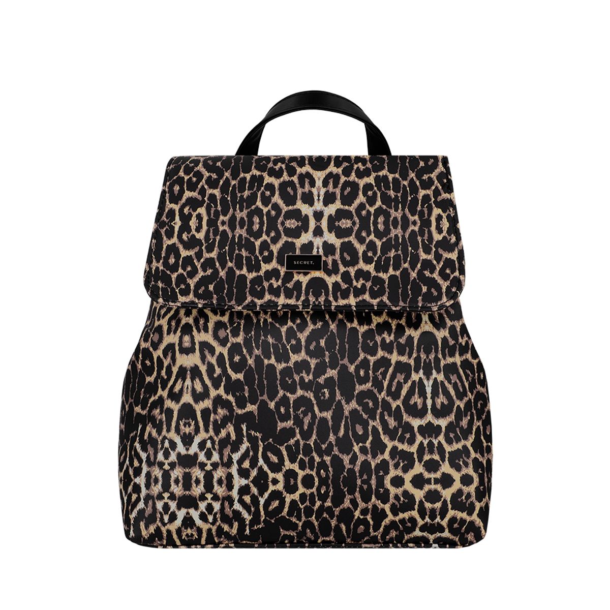 SECRET - Mochila Mujer Secret Narok Mediana PVC Leopardo ST6