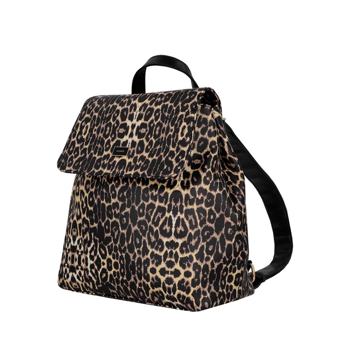 SECRET - Mochila Mujer Secret Narok Mediana PVC Leopardo ST6