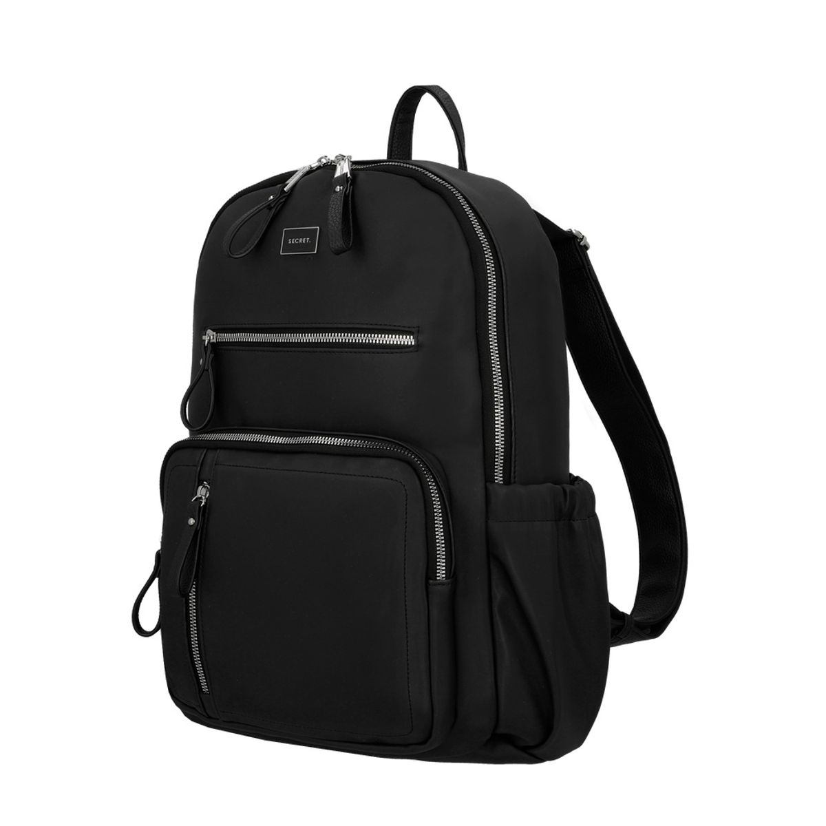 SECRET - Mochila Notebook 15" Secret Galicia Extra Grande PVC Negra ST6