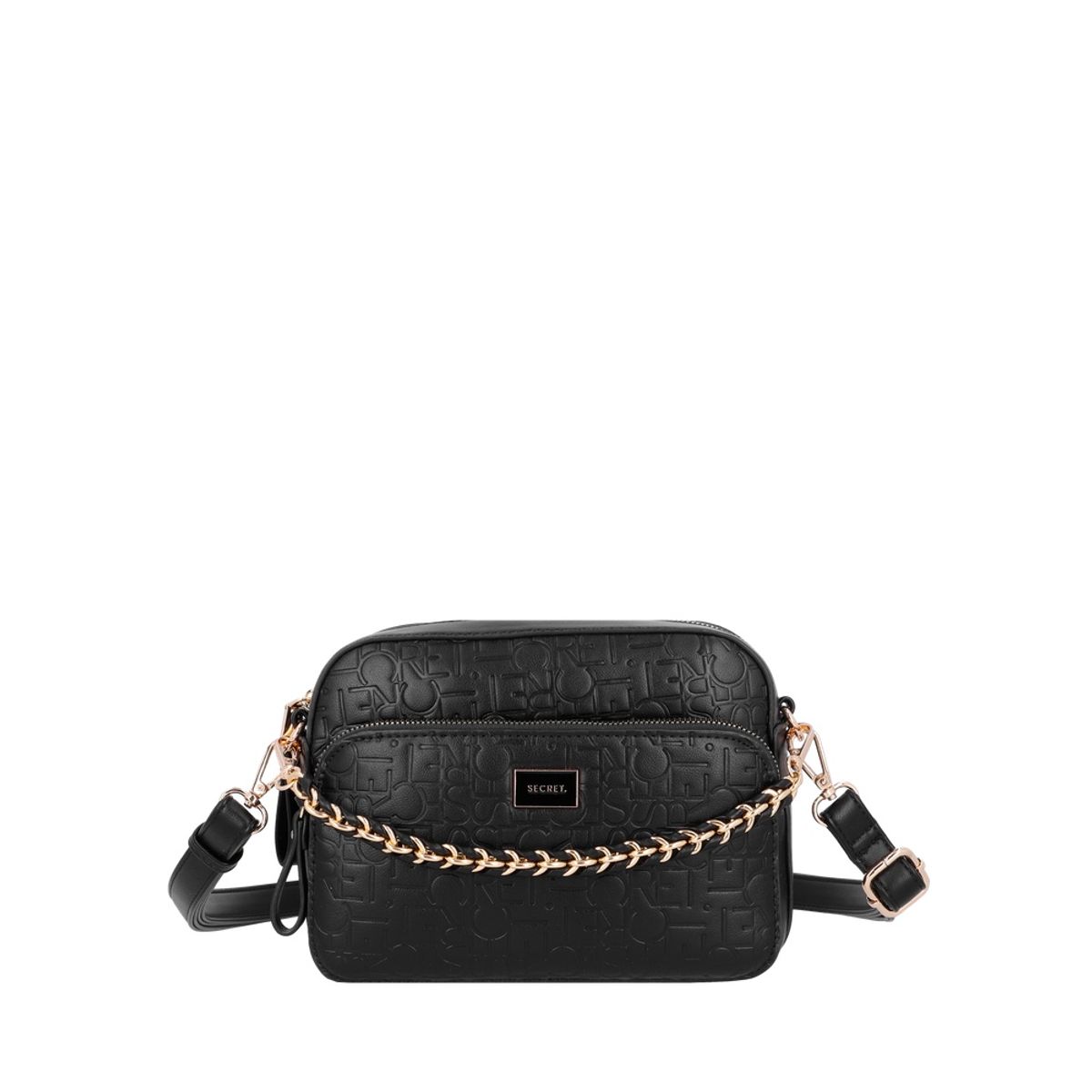 SECRET - Cartera Bandolera Secret Amberes Pequeña Negra ST6