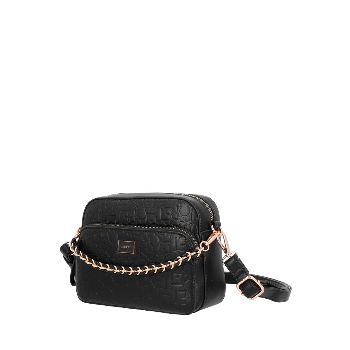 SECRET - Cartera Bandolera Secret Amberes Pequeña Negra ST6