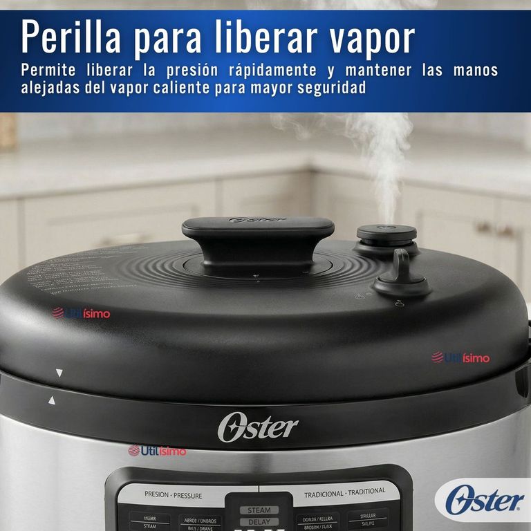 OSTER Multi-olla rápida ovalada de 5.7L con 15 funciones CKSTPCECOV57 900W
