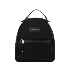 SECRET - Mochila Mujer Dinamarca Mediana Sintético Negra ST6