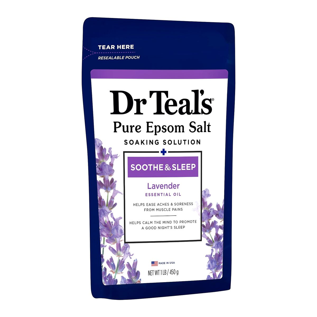 DR TEAL'S - Sal De Epson Lavanda 450 G