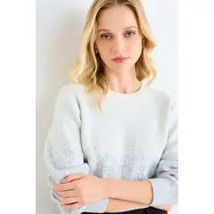 ASH - Sweater Degrade Lurex Mujer Crudo