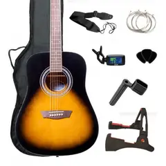 WASHBURN - Pack Guitarra Acústica George Limited GWL - Tipo Dreadnought + Accesorios Completos