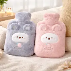 GENERICO - Guatero Con Funda Peluche Diseño Oso 2000ml