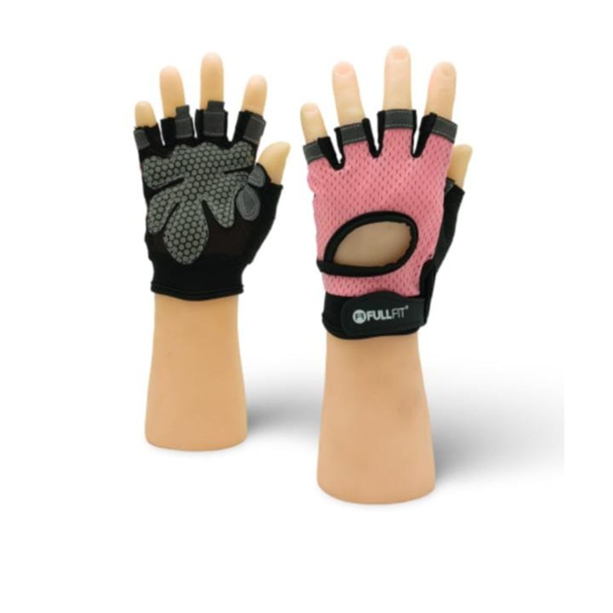GENERICO - Par Guantes Fitness gym Dryfit Pink  FullFit Talla S..
