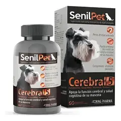 Dragpharma - Senilpet Cerebral 5 Suplemento Para Perros Raza Pequeña 60 comp