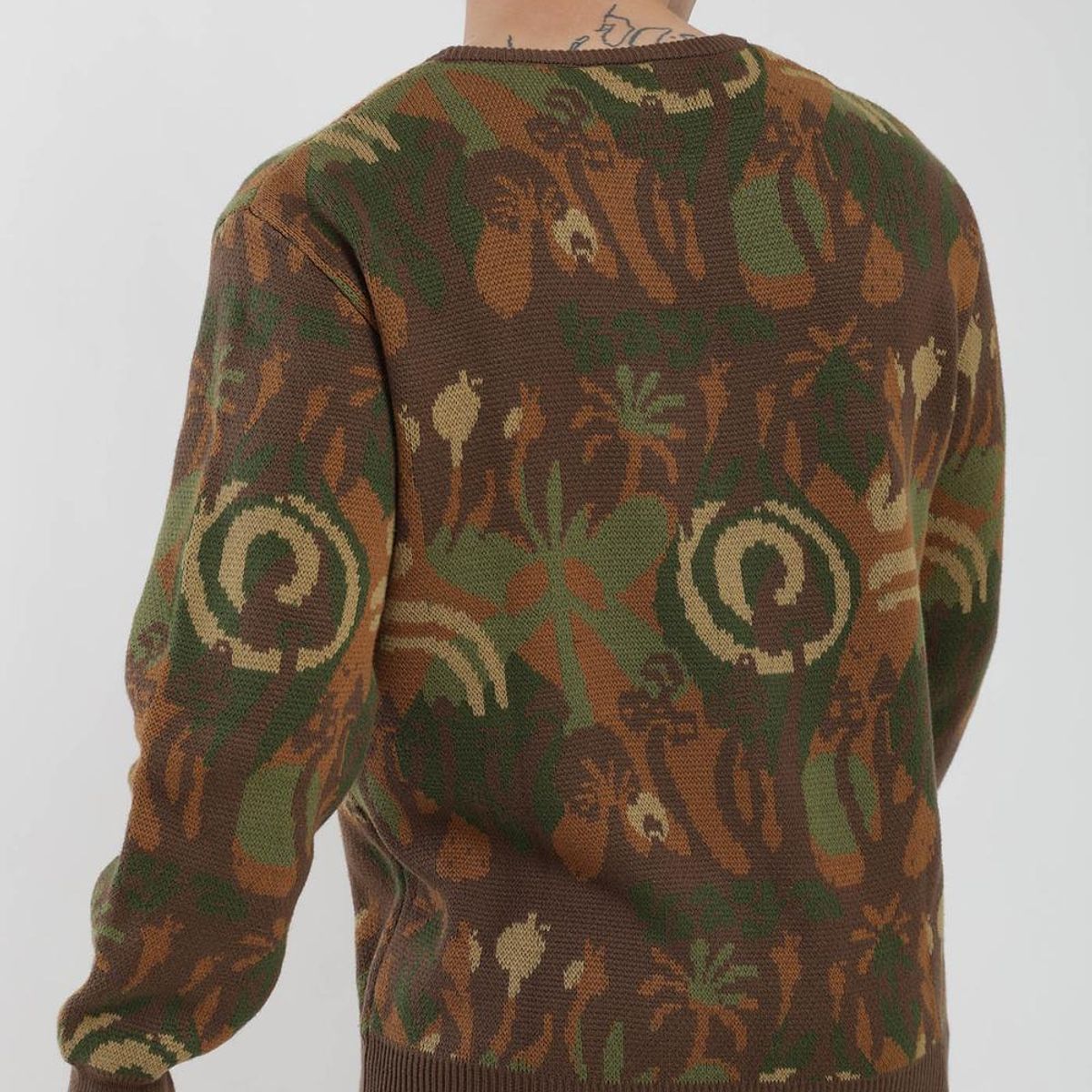 KAYA UNITE - Chaleco Tejido Cuello Redondo Print Hombre Verde