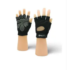 GENERICO - Par Guantes Fitness gym Dryfit Black FullFit Talla L