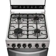 MADEMSA - Cocina a Gas 4 Platos Horno Vapor y Grill FM4FSC Inox