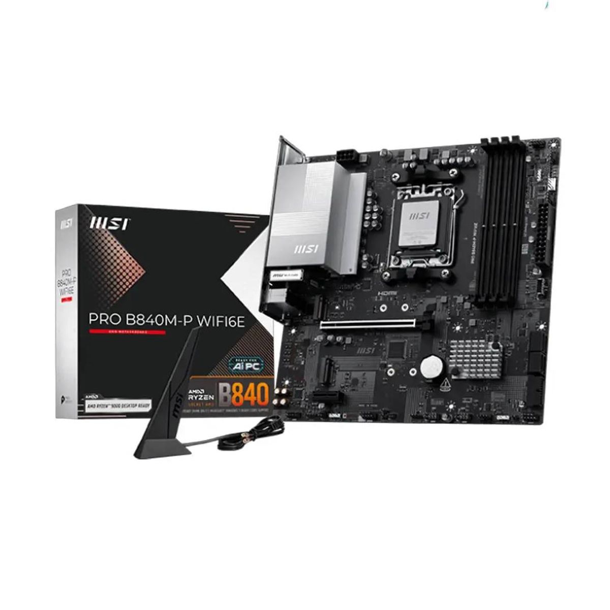 MSI - Placa Madre MSI PRO B840M-P WIFI6E DDR5, ATX, AM5