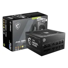 MSI - Fuente de Poder MAG A850GLS PCIE5 850W 80 Plus Gold