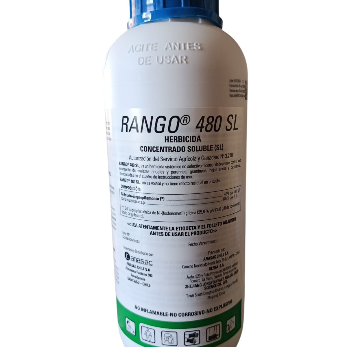 ANASAC - Herbicida Rango 480 SL Concentrado Soluble Control de Malezas 1 Litro