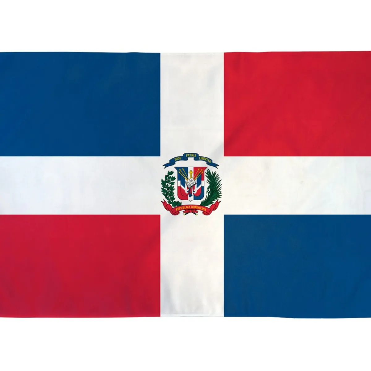 GENERICO - Bandera de República Dominicana de 150cm x 90cm de Poliéster