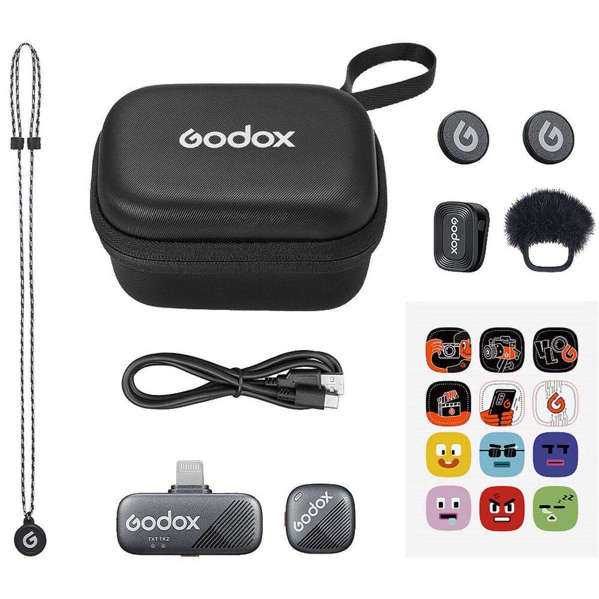 GODOX - Godox Cube-SL Kit 1 Micrófono Inalámbrico Conector lightning