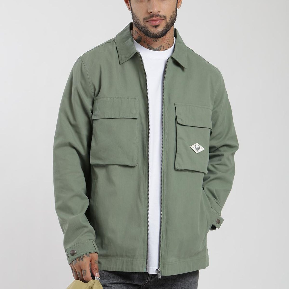 KAYA UNITE - Chaqueta Clásica Cargo Patch Hombre