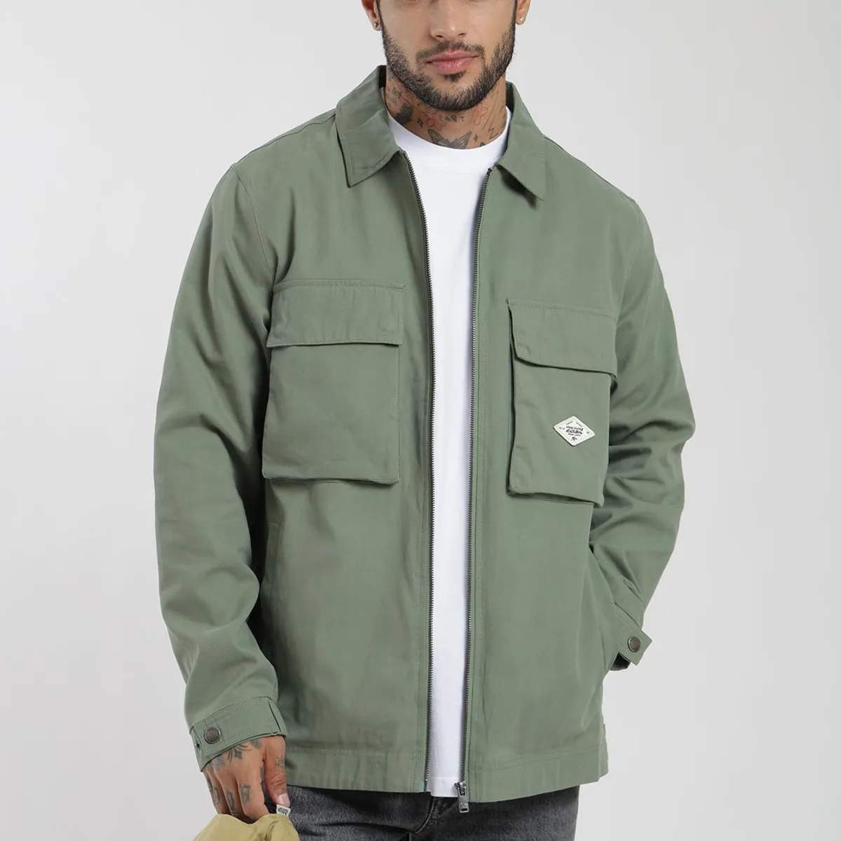 KAYA UNITE - Chaqueta Clásica Cargo Patch Hombre