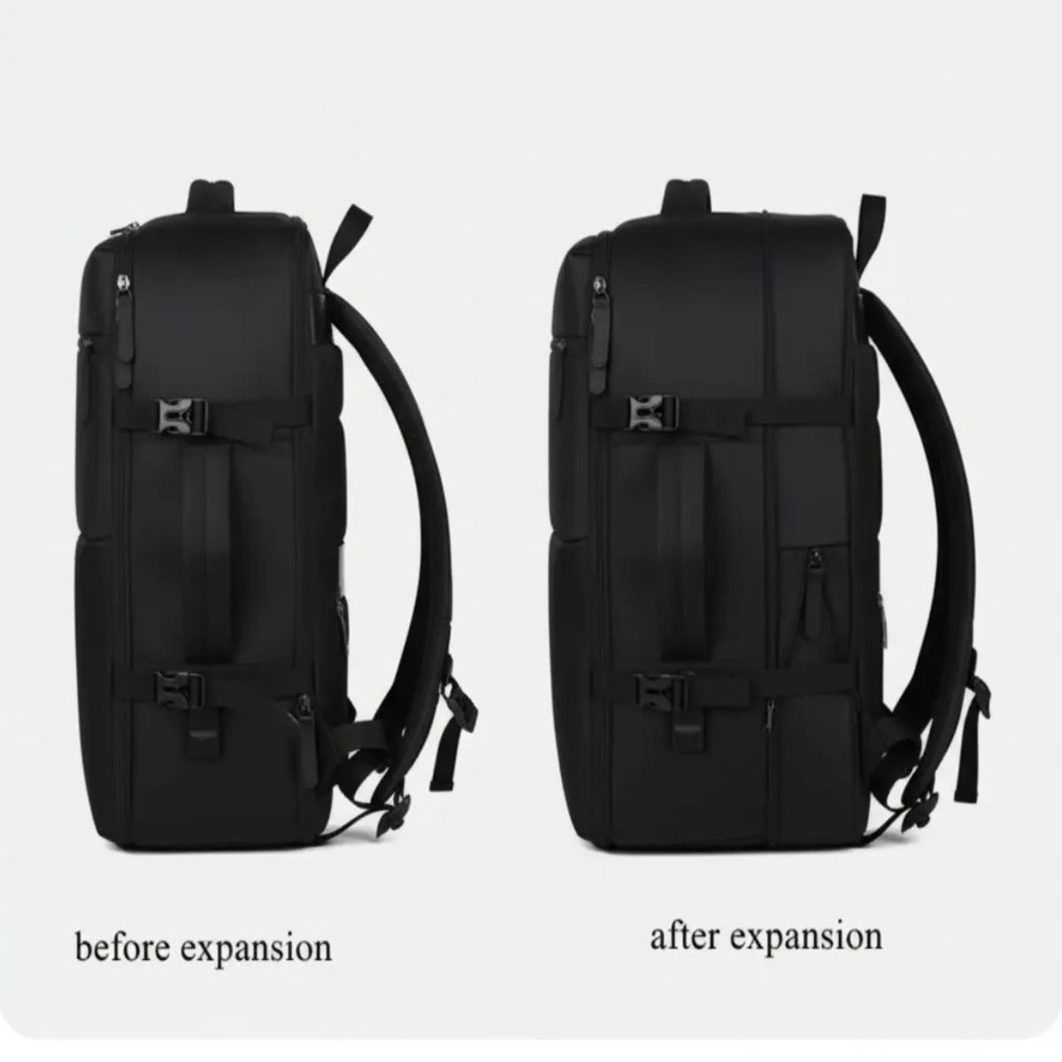 GENERICO - Mochila 35l Cabina Viaje Avion Expandible Labg