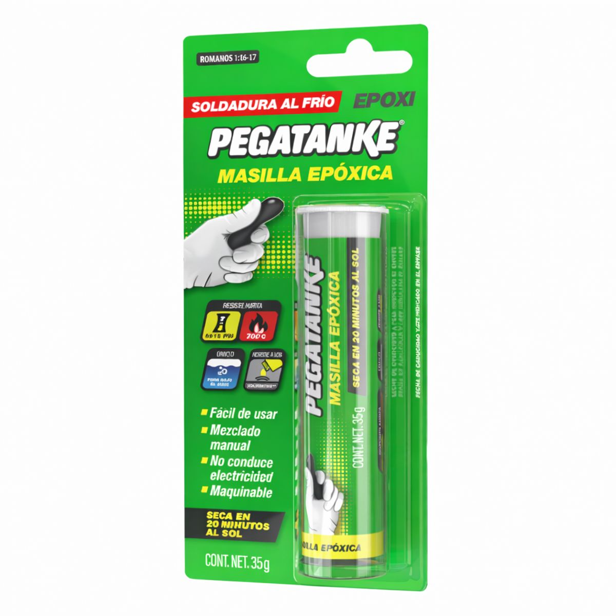 PEGATANKE - PEGATANKE Masilla Epóxica 35 g Reparación Rápida Multiuso