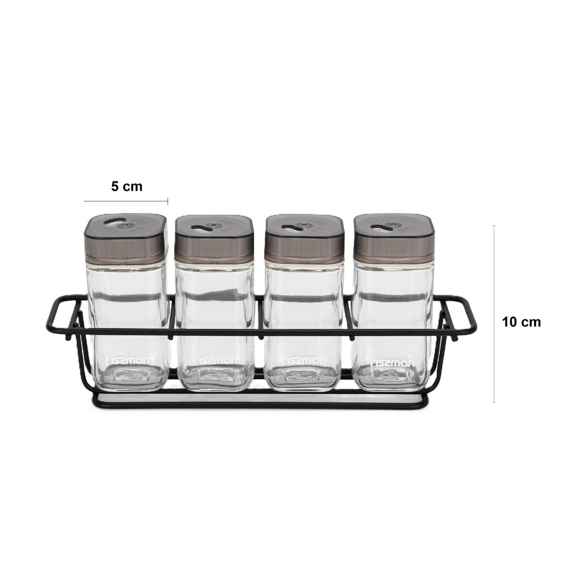FISSMAN - Set De Condimenteros Especieros 5 piezas - Fissman