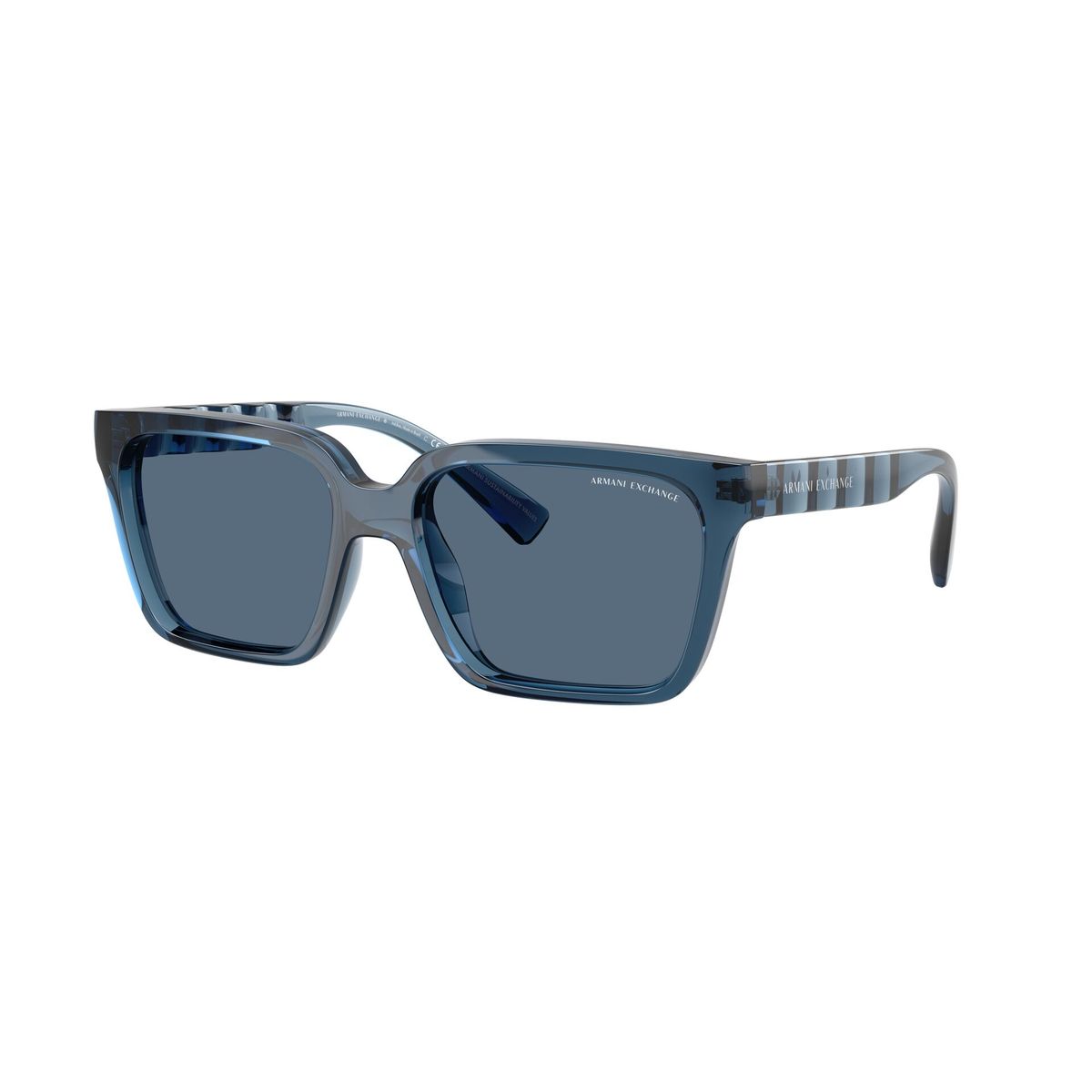 ARMANI EXCHANGE - LENTE DE SOL ARMANI EXCHANGE - AX4147S 840180 - Azul traslúcido brillante