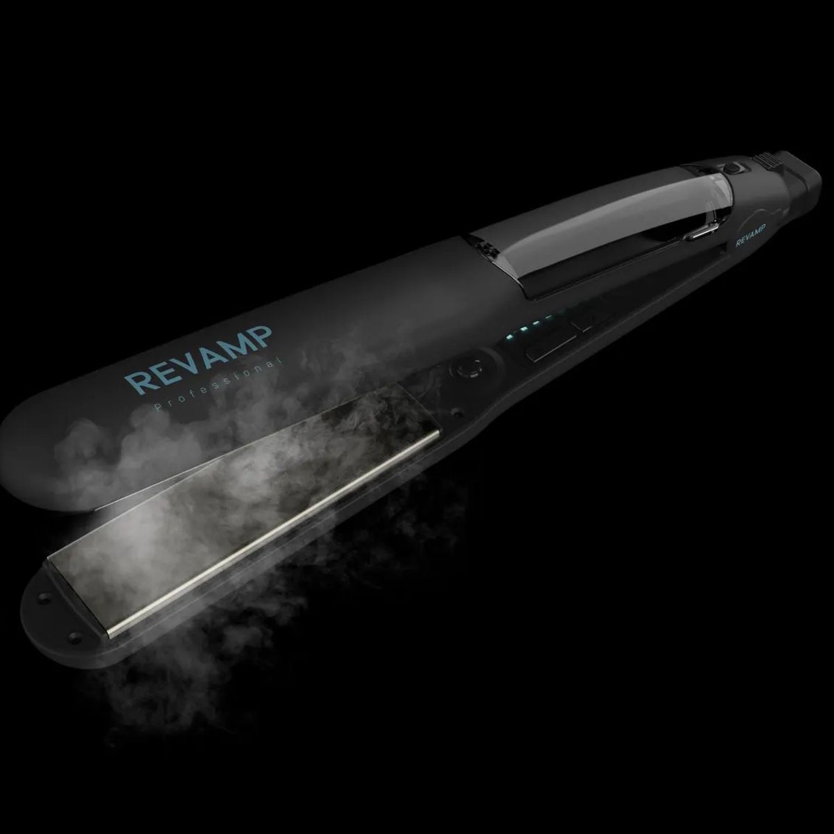 HOMEDICS - Plancha de Pelo Steamcare con Vapor, Cerámica y Control Digital de Temperatura