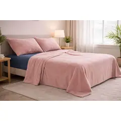 DORAL - SABANAS POLAR LISA COMPOSE ROSA VIEJO 2 PLAZAS