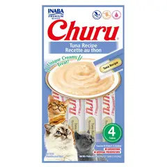 INABA - Churu Snack Cremoso Atún 56g - 4 Tubos